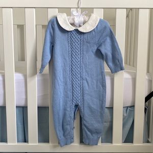 Baby Boy Classic Sweater Romper (with Peter Pan Collar) 6-9months